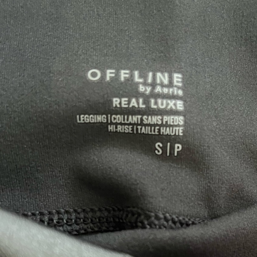 Offline by Aerie Real Luxe faux leather leggings buttery soft extra fitted sz S - Picture 3 of 7